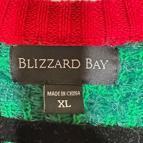 Ugly Christmas Sweater Kitty Cat LIGHTS UP Tacky Tinsel Xmas Party Winner Sz XL - Picture 2 of 5